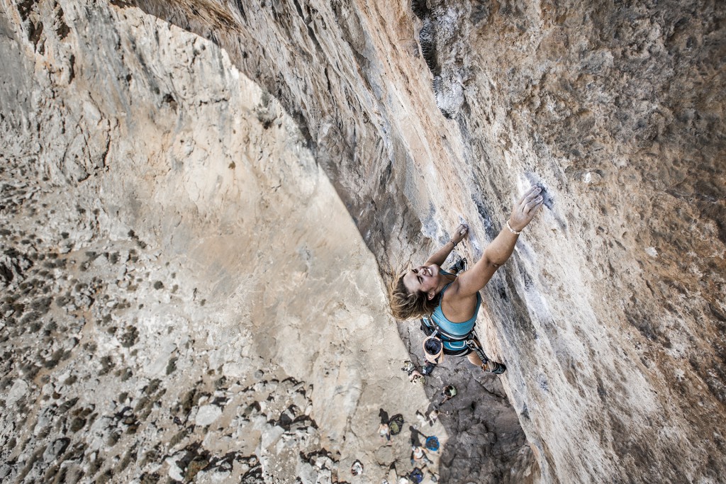 Hanna Bäckfors climbing in Kalymnos Greece, Photographer, filmmaker, Alexander Ryden, Klättring