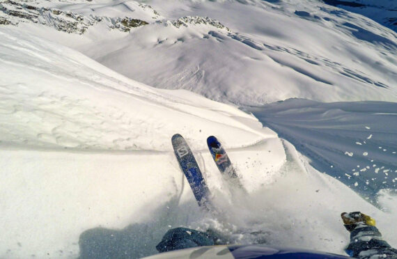 Henrik Windstedt skiing Alaska