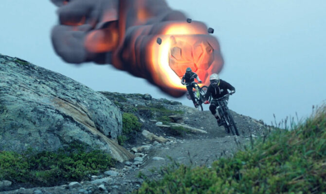 The game 2, Anton Thelander, Nicholi Rogatkin, Alexander Ryden, Åre Bike festival Whiteout pictures,