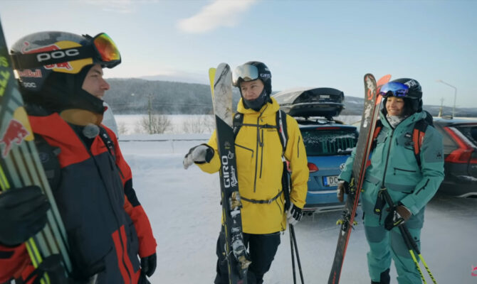 Road to verbier Red Bull, Kristofer Turdell, Henrik Windstedt, Reine Barkered, Jackie Passo, Sverre liliequist, Skiing Åre, Alexander Ryden filmare åre