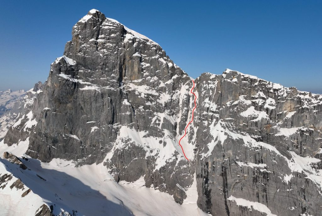 Alexander Ryden skiing Marcello Couloir titlis eastwand Eneglberg